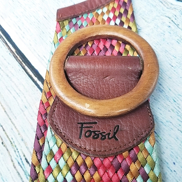 Fossil Accessories - Fossil, Bright Sash Belt, Woven Multi-Color